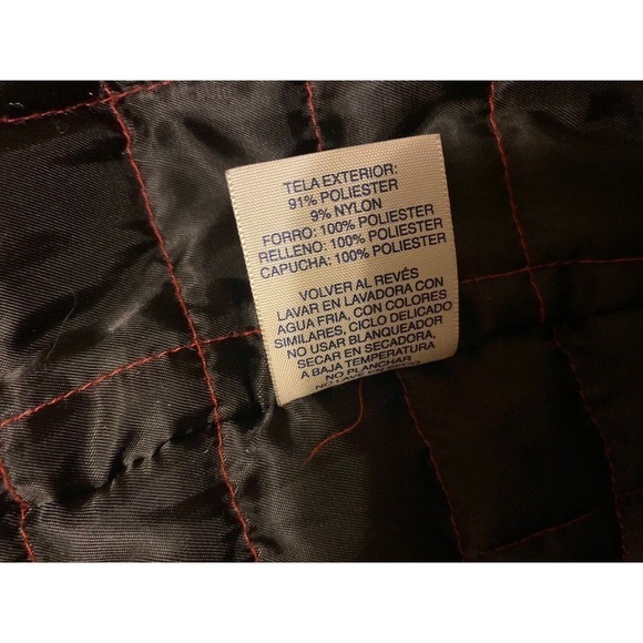 Faded Glory Originals Men's Size LargeThick Red Zip Jacket Zippered Hood Pockets - Picture 8 of 13